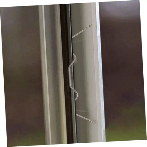 Stainless Steel Greenhouse Clips 50 Pack W Shaped Fixing Clips Glazing Repair Kit Glass Fixing Clamps For Secure Pane Holders Easy Install Weatherproof And Rust Resistant