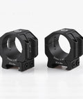 Rock Solid Medium 30 Millimeter Scope Rings With 1.05 Inch Center Height for Picatinny Rails, CNC Machined from 6061 T6 Aluminum