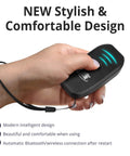 Portable Wireless Bluetooth Barcode Scanner Handheld 1D 2D Mini Reader With USB Cordless Rechargeable shown in hand