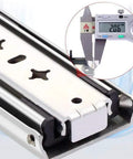 Heavy Duty Full Extension Drawer Slides Runs Smooth As Butter Built Like A Tank Cold Rolled Steel with measuring tool