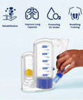 Adult Lung Exerciser And Breath Training Device With Precise Airflow Control To Boost Oxygen Intake And Deep Steady Inhalations