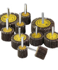 10 Piece One Quarter Inch Abrasive Flap Wheel Sander Set With Aluminum Oxide Flap Wheels For Rotary Tools 25mm 30mm 40mm 50mm 60mm