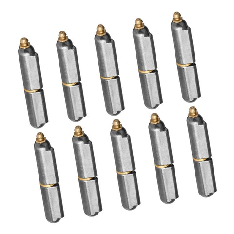 10-pack stainless weldable hinge pins with grease zerks, 6-inch heavy-duty for gates and trailers