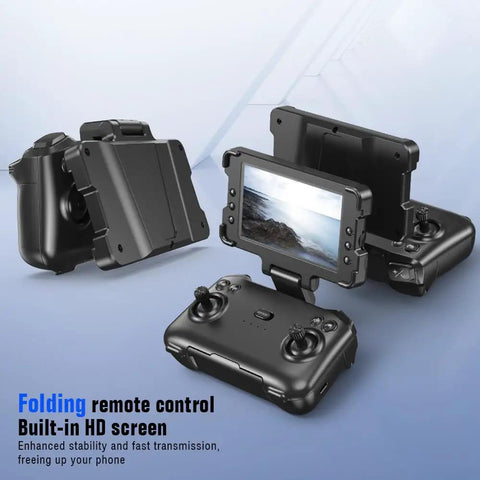 Drone With Screen Remote And Real Time Obstacle Avoidance With Optical Flow Positioning GPS Auto Return And One Key Airdrop controller