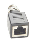 Front view of Beefy M12 A Coding 8 Pin To RJ45 Cat6 Shielded Industrial Ethernet Adapter IP67 Bulkhead for GigE Vision cameras.