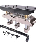 Three Station Edge Roller Bender For Metal Bending, Adjustable From Zero To Ninety Degrees, includes hardware components
