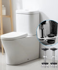 High-density foam gasket with 304 stainless steel toilet repair bolt and gasket kit for easy DIY bathroom leak fixing and secure connection.
