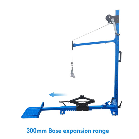 Heavy Duty 3 In 1 Auto Body Dent Repair Kit With 1320 Lbs Pulling Power For Fenders Doors And Rocker Panels blue tool stand