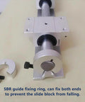 Set Of Four SBR25 Linear Rail Shaft Stop Collars Aluminum Alloy Clamp On Rings Heavy Duty For Linear Rail And Motion Guide Shaft 25mm Bore