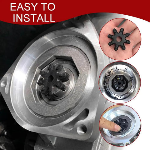 Heavy Duty Flexible Steering Coupler And Steering Gear Bushing Set Replaces Oem Power Steering Joint Connector showing installation details.