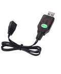 USB Charger Cable For A800 RC Plane And 244016 RC Car, 3.7V JST Battery Charger With Fast Charge, Wear Resistant Build