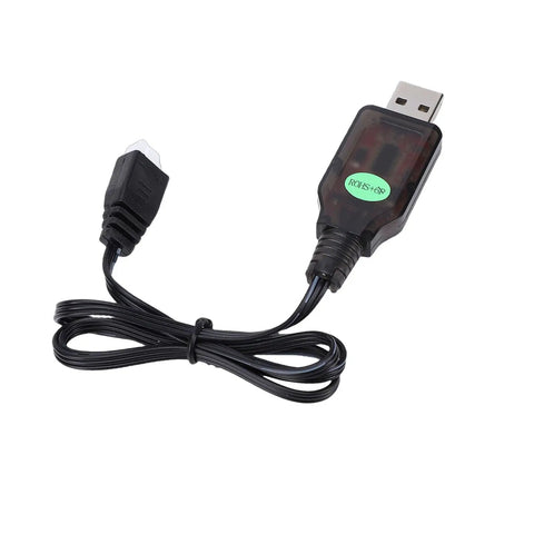 USB Charger Cable For A800 RC Plane And 244016 RC Car, 3.7V JST Battery Charger With Fast Charge, Wear Resistant Build