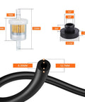 Fuel Tank Grommet And Shut Off Valve For 33/64 Inch Hole Fits MTD, Troy-Bilt, Toro, Craftsman Generators, Lawn Mowers, Snow Blowers, Tillers