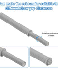 Magnetic Push Latch Cabinet Hardware Pack Of 10 Pcs with rotation adjustment for door gap, grey plastic