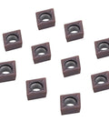 10 CCMT09T304 carbide inserts for Lathe Boring Bar Tool Holder SCLCR1616H09, precision external turning, stable cuts, tight tolerances.