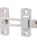 4 Inch Flip Gate Latch Heavy Duty Stainless Steel Door Lock for Barn Doors Wood Fences Sliding Doors Brushed Nickel Finish