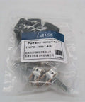 Packaged Five Pack 10K Ohm Rotary Potentiometers With Split Shaft And Knurled 6mm Shaft Linear Type B Dual Taper Audio