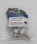Five Piece 100K Ohm Rotary Potentiometer Kit With 6 Pin Layout For Audio Volume Tone Control Linear Type B shown in packaging