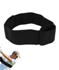 Golf Swing Arm Band Training Aid For Correct Posture And Smooth Swing Plane Flexible Arm Corrector Tool in black nylon