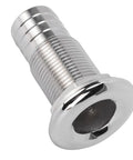 Thru Hull Barbed Fitting 316 Stainless Marine Grade Outlet Inlet Connector Three Quarters Inch for yacht and boat use.