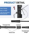 Complete 20 Pack Black Swageless Cable Railing Kit For 3/16 Inch Invisible Deck Wire Fencing featuring tensioner body and installation details.