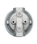 Top view of Hydraulic Filter Assembly Three Quarter Inch NPTF Port 25 Micron Filtration For Pumps Valves And Cylinders Heavy Duty Replacement Model 226007