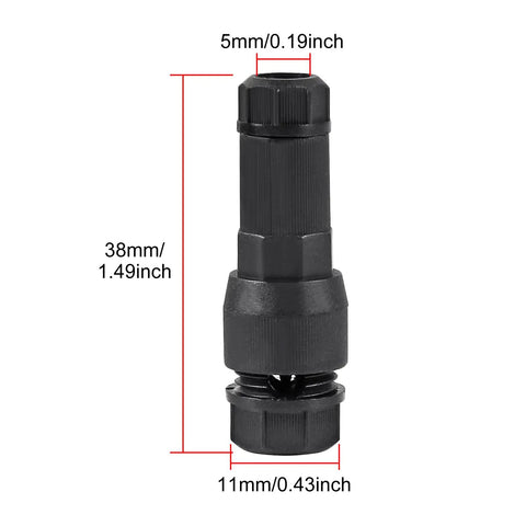 Ten Pack Low Voltage Landscape Wire Connectors Waterproof For Outdoor LED Pathway Garden Lights shown in push-in style