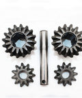 Heavy Duty Electric Tricycle Gear Box Kit with planetary differential, rear axle bevel gear, pinion gear, and shaft components.