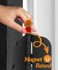 Whimsical Dog Themed Door Hinge Heads Set Of 6 Magnetic Toppers For Metal Surfaces Cute Hinge Head Decor Miniature Installed