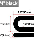 Shop Approved 30 Pcs Auto Lift Leveling Shim Kit Engineered For 2 Post And 4 Post Surface Mount Hoists Includes black 1/4 inch shim dimensions.