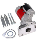 Beefy High Torque 3 HP Mini Starter with 9 Tooth Gear and 153 and 168 Tooth Flywheels for Small Block and Big Block Chevy SBC BBC Replacement
