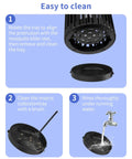 Steps to clean Solar Bug Zapper Portable Outdoor Waterproof Mosquito Killer Light Rechargeable Fruit Fly Trap Lamp 4200V Electric Gnat Traps For Room Garden Courtyard Kitchen Camping Patio Beast Mode Pest Control