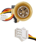 2GWH-24 Water Flow Sensor Compatible With GSWH-2 Tankless Water Heater Easy Swap To Boost Flow Prolong Heater Life Prevent Costly Failures Smooth Monitoring For Your Home Hot Water System brass sensor with wire connector