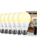 Smart LED Bulbs That Play Nice With Alexa And Google Home 60W Equivalent Dimmable From The App Warm White 2700K No Hub Required A19 E26