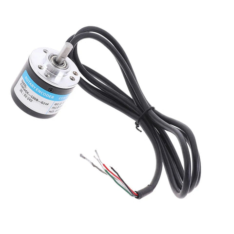 Photoelectric Incremental Encoder For Automation Systems 5 To 24V DC Input Wide Voltage Industrial Workhorse with cable detail.