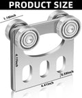 Beefy Four Wheel Trolley Assembly Rollers For Electric Hoist Installation, dimensions and structure details