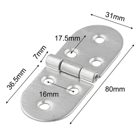 Heavy Duty Folding Table Hinges That Hold Up Flawlessly For Self Supporting Cabinet Hardware, metal design, 80mm size.