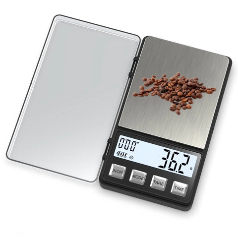 Portable Espresso Scale With Timer For Coffee On The Go, 1000G Capacity, 0.1g Increments, Mini Travel Digital Scale with coffee beans
