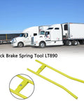 Beefy Pro Grade Heavy Duty Truck Brake Spring Tool LT890 with white trucks in background