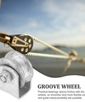 Heavy Duty Pulley Wheel Track Roller For Sliding Gates And Garage Doors Beefy Stainless Steel Design with Rope System