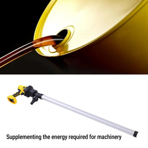 Garosa 60-80LPM Electric Drum Pump With Lithium Battery And Aluminum Pipe, High Speed 8000Rpm For Derv Lubricating Oil Water Kerosene, Excellent Sealing For Standard Drums