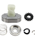 Starter Drive Kit With 16 Teeth Drive Gear That Fits Briggs And Stratton Stens Rotary Engines And Lawn Tractors Replacement Part Numbers 497606 696541 435 859 9854, showing components and gear
