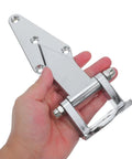Concealed Zinc Alloy Door Hinge Set, Heavy Duty Hidden Hinge for Industrial Use, Adjustable No Show Mount, Ultra Durable Zinc Alloy Hardware for Commercial Fridges and Cabinets, 2 Pack, zinc hinge close-up