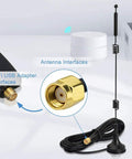 Dual Band WiFi Antennas For Faster Rock Solid Signals 2.4GHz And Five GHz With 9 Dbi Magnetic Base Mimo RP SMA Male Connectors