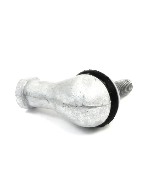 Badass Sq8rs L Shape Rod End Bearing With 8mm Dual Threads Heavy Duty Mechanical Ball Joint featuring silver steel design.