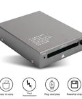 Gray PCMCIA Card Reader USB 2.0 Interface For PC Card ATA And PC Card Memory Reads 20MB To 20GB Cards