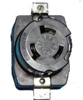 6369CRS OEM NMS Receptacle, 50 Amp, 125 Volt and 250 Volt Marine Power Outlet, glass-filled nylon housing, front view