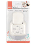 Round Tag Punch Set With Lever Action For Paper Crafting Includes 1.5 Inch 2 Inch And 2.5 Inch Punches Embossed Center Hole Compact Tool