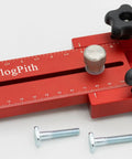 Extended Thin Rip Jig Table Saw Fence Guide For Dead On Repeat Narrow Strip Cuts Heavy Duty Aluminum with knobs and screws.