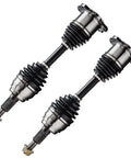 Close-up of CV axles from All In One 4x4 Front End Suspension Kit For Chevy GMC Silverado Sierra Suburban 1500 Yukon Tahoe Escalade 2002 Through 2006